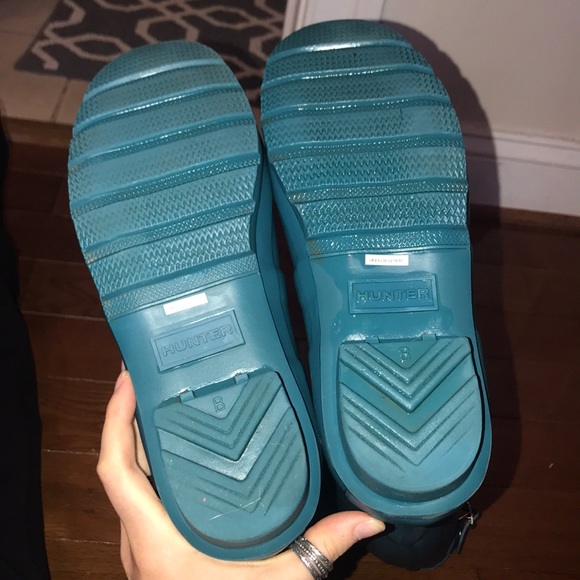 Hunter Rain Boots—Tall Teal Matte, practically NEW - Picture 4 of 4